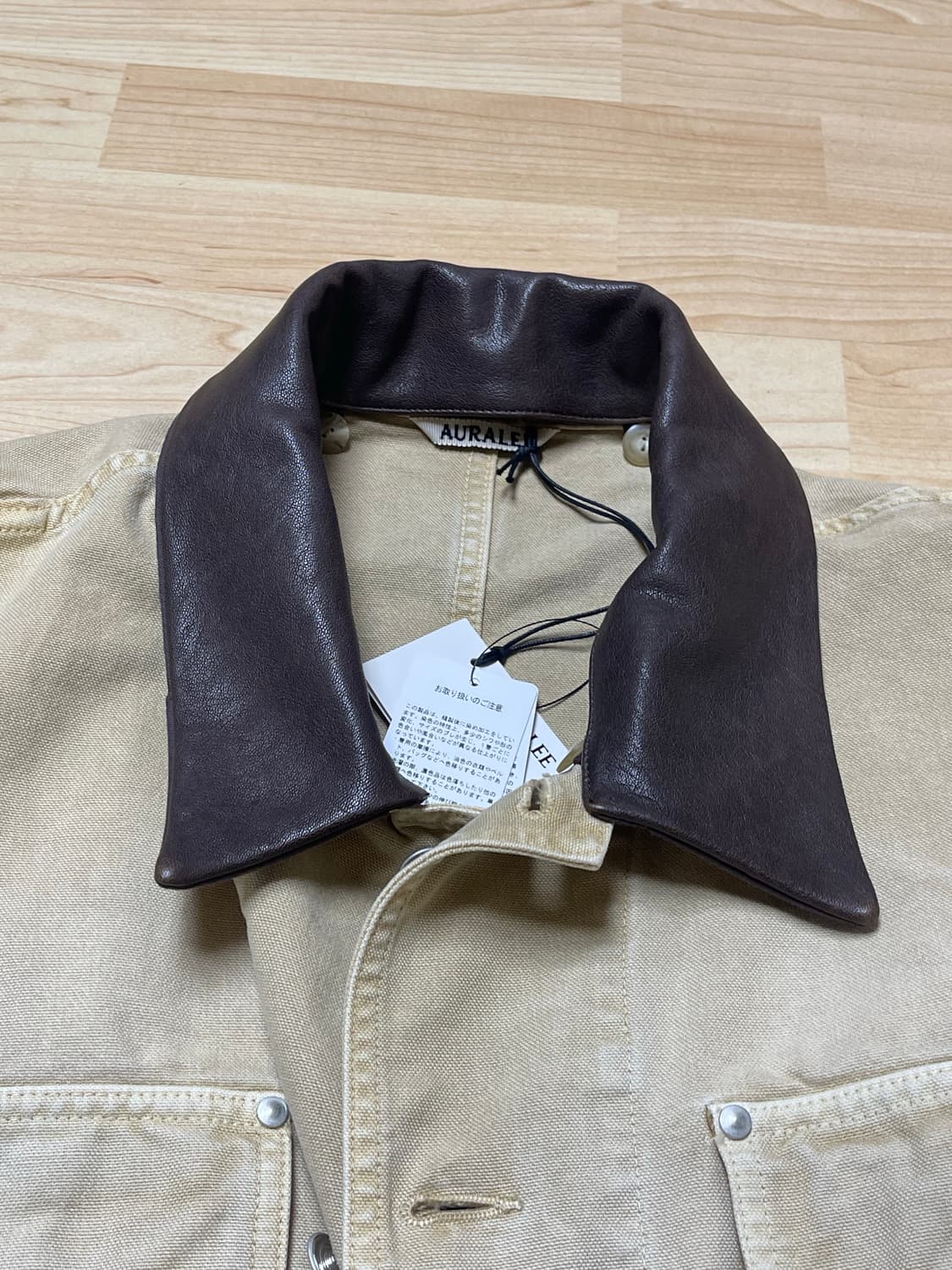 <3> 오라리 오가닉 코튼 덕 블루종 자켓  상품이미지3