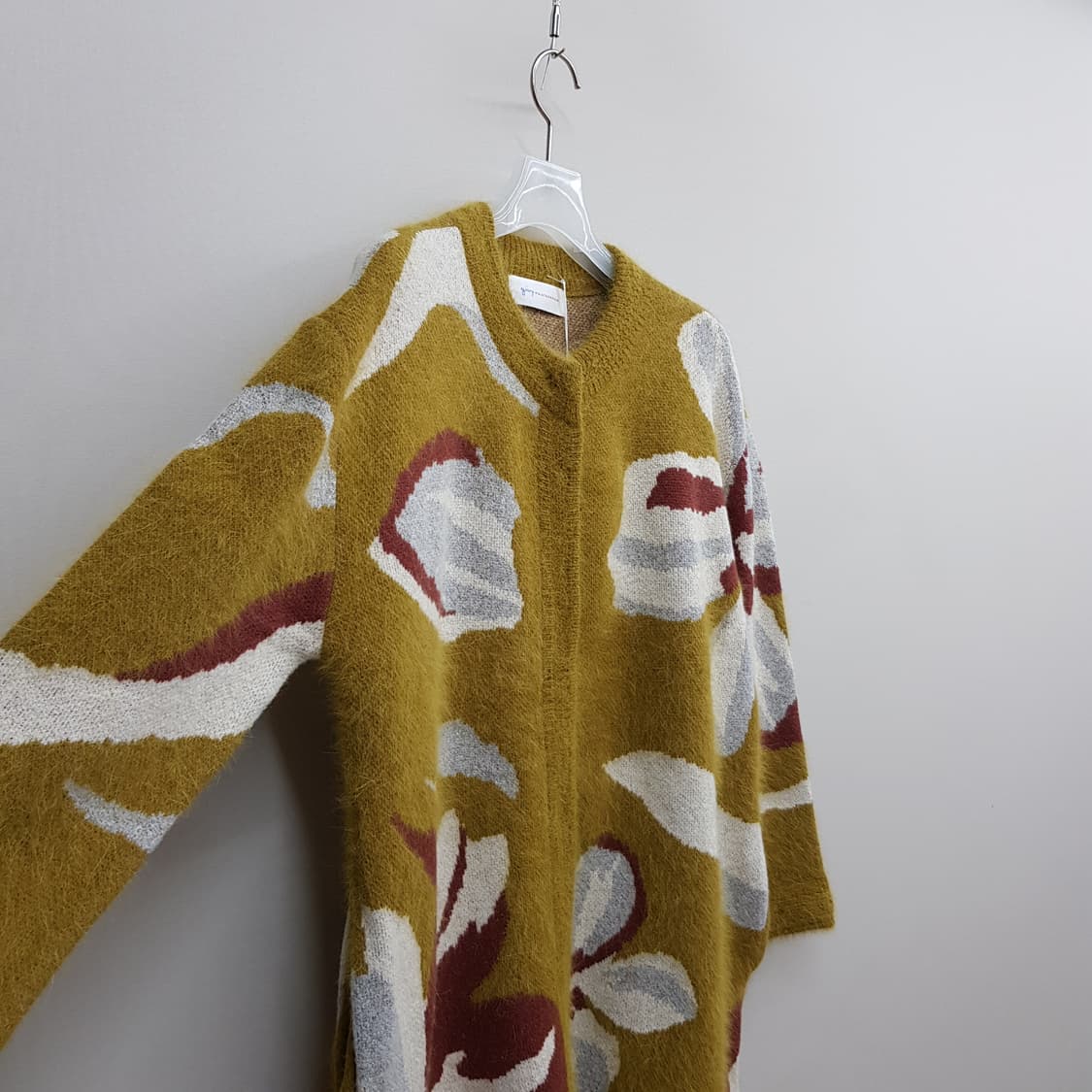 기비 앙고라 믹스 플라워 니트 롱 가디건  85사이즈 상품이미지4