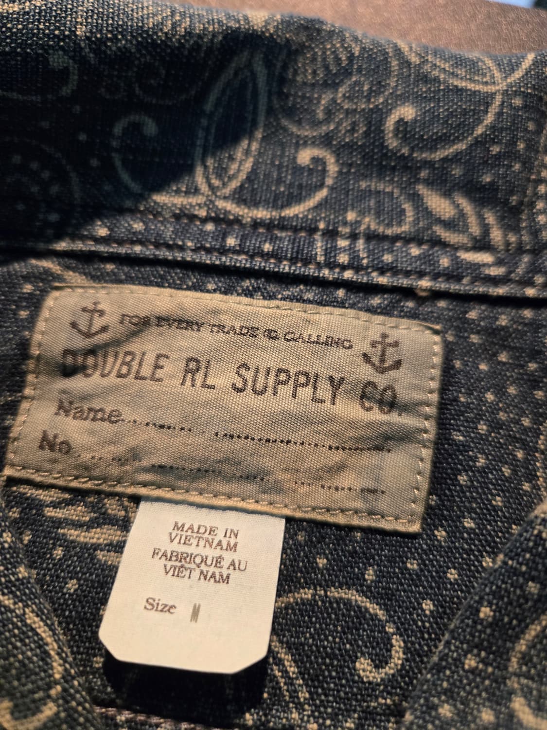 RRL 윌슨 프린트 데님 자켓  상품이미지2