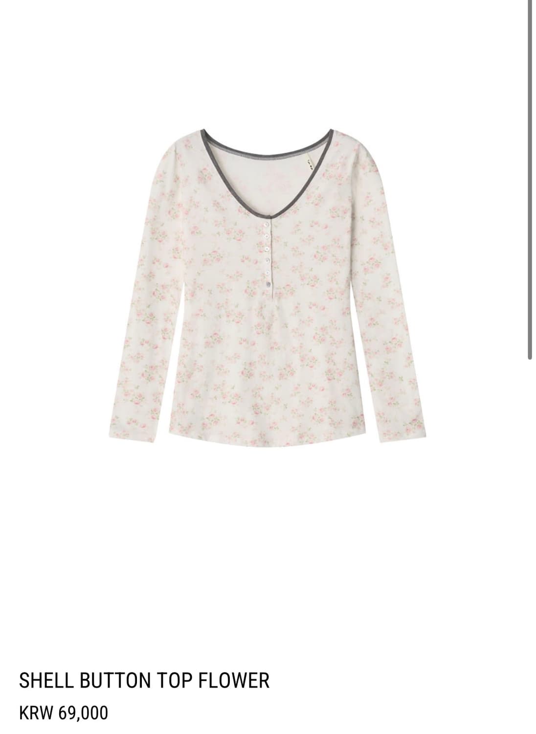 콜로신스 SHELL BUTTON TOP FLOWER 상품이미지1