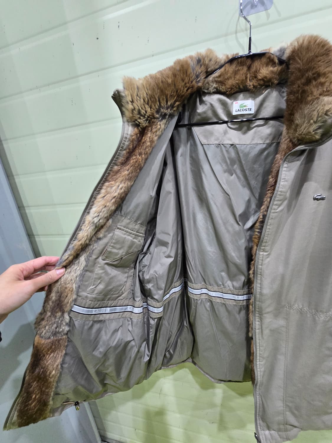 라코스테 퍼 카라 패딩 점퍼 상품이미지5