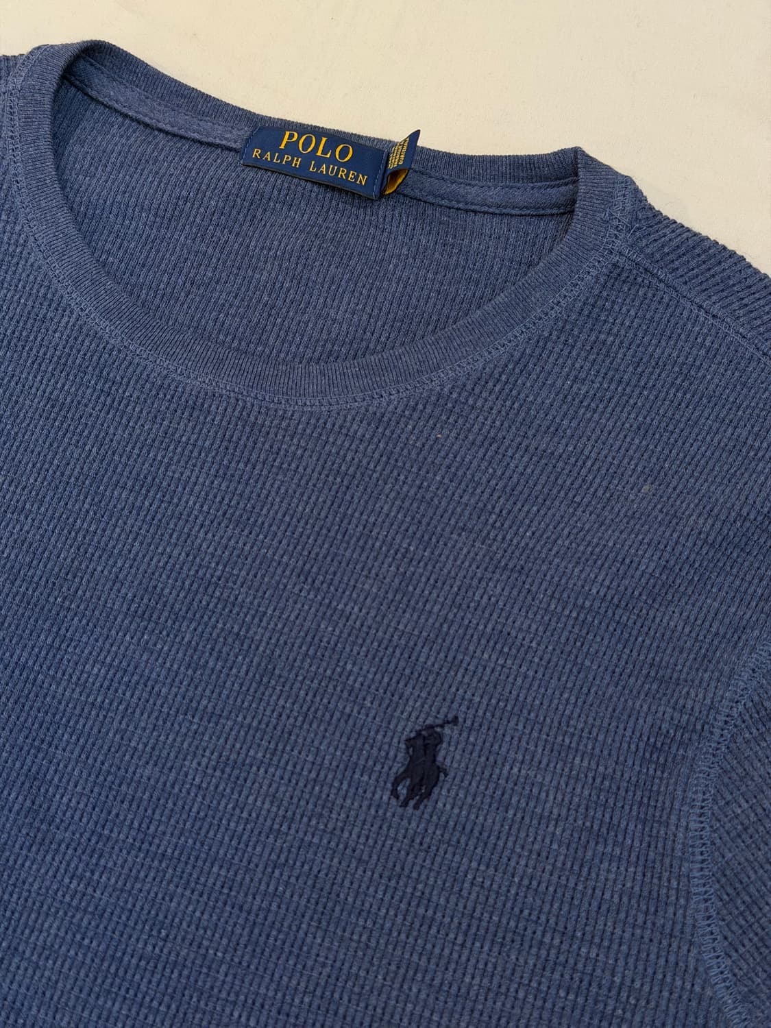 폴로 랄프로렌 와플 써멀 롱슬리브 네이비 블루 상품이미지2