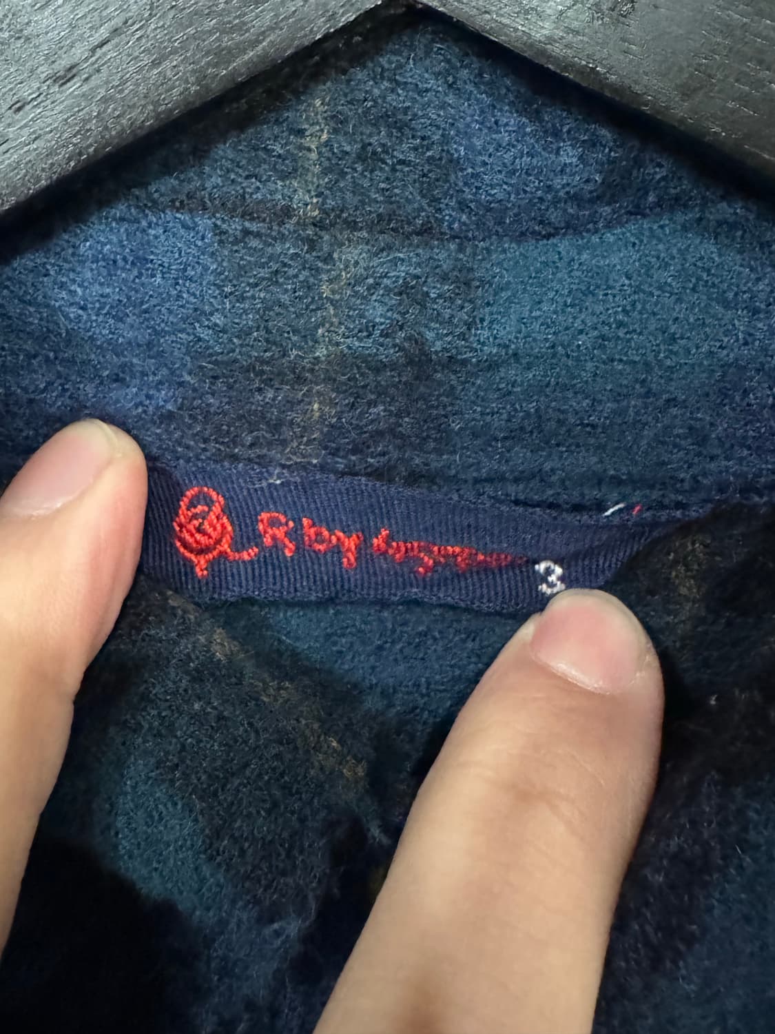 45rpm 체크 울 플란넬 디스트로이드 셔츠  상품이미지4