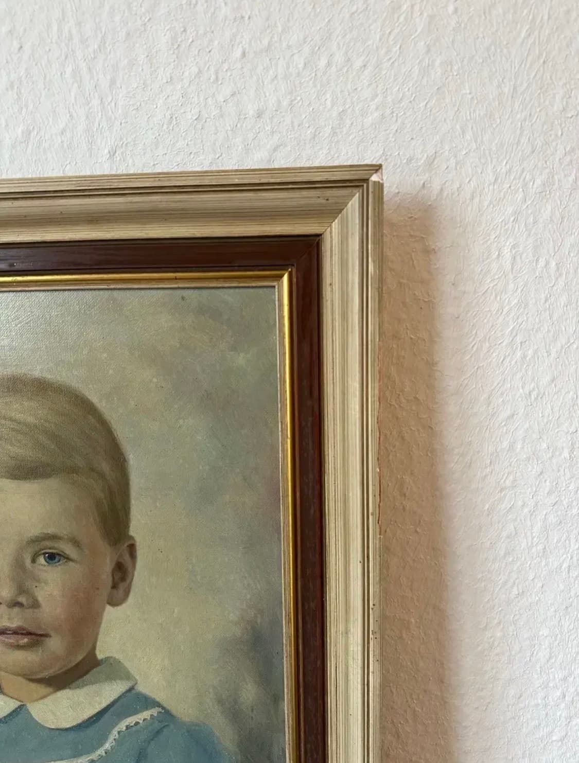 독일)빈티지 소녀 유화액자(핸드페인팅) 상품이미지2