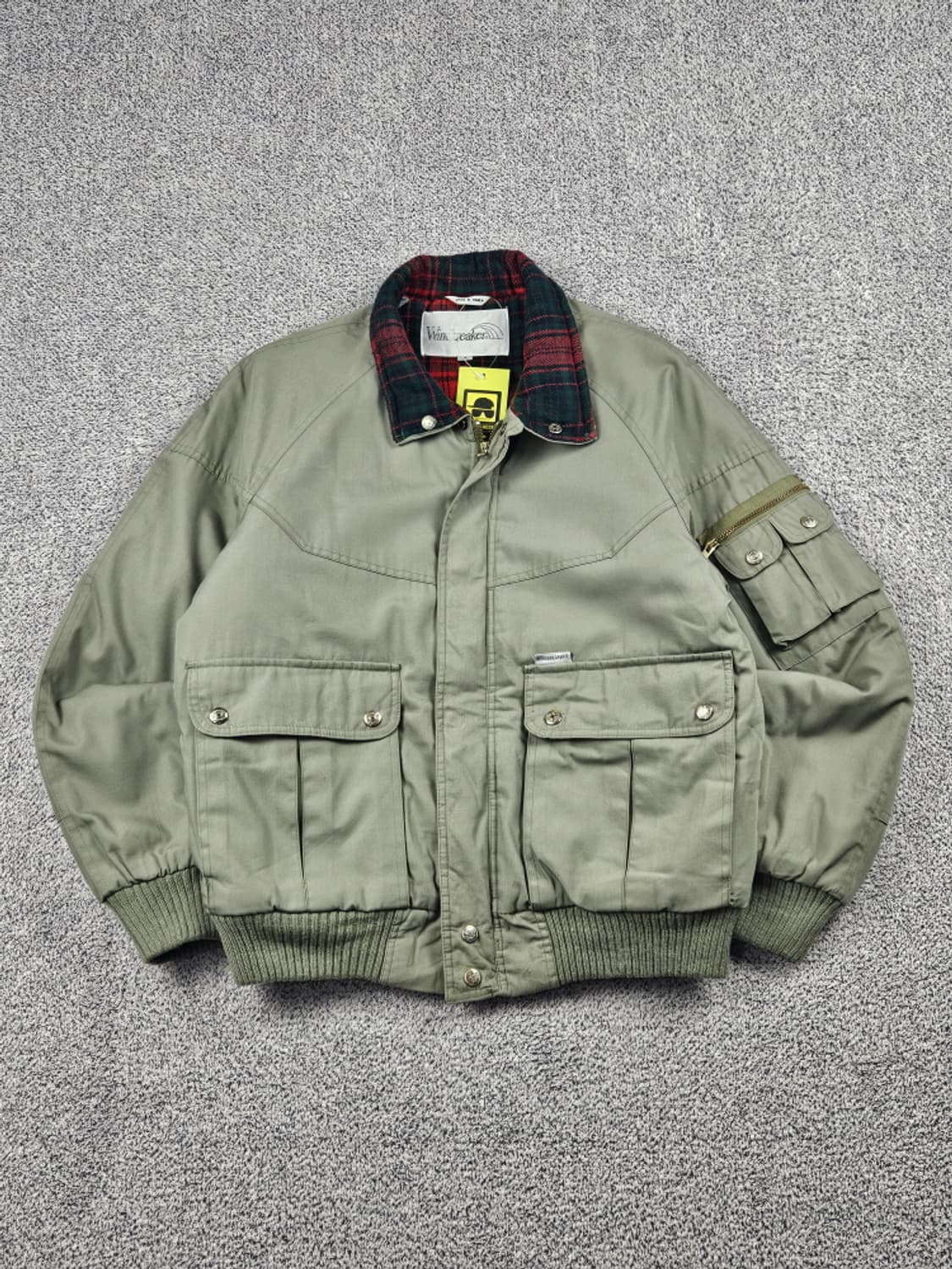 윈드브레이커 체크카라 봄버 헌팅자켓 ( M ) / 9937 상품이미지1
