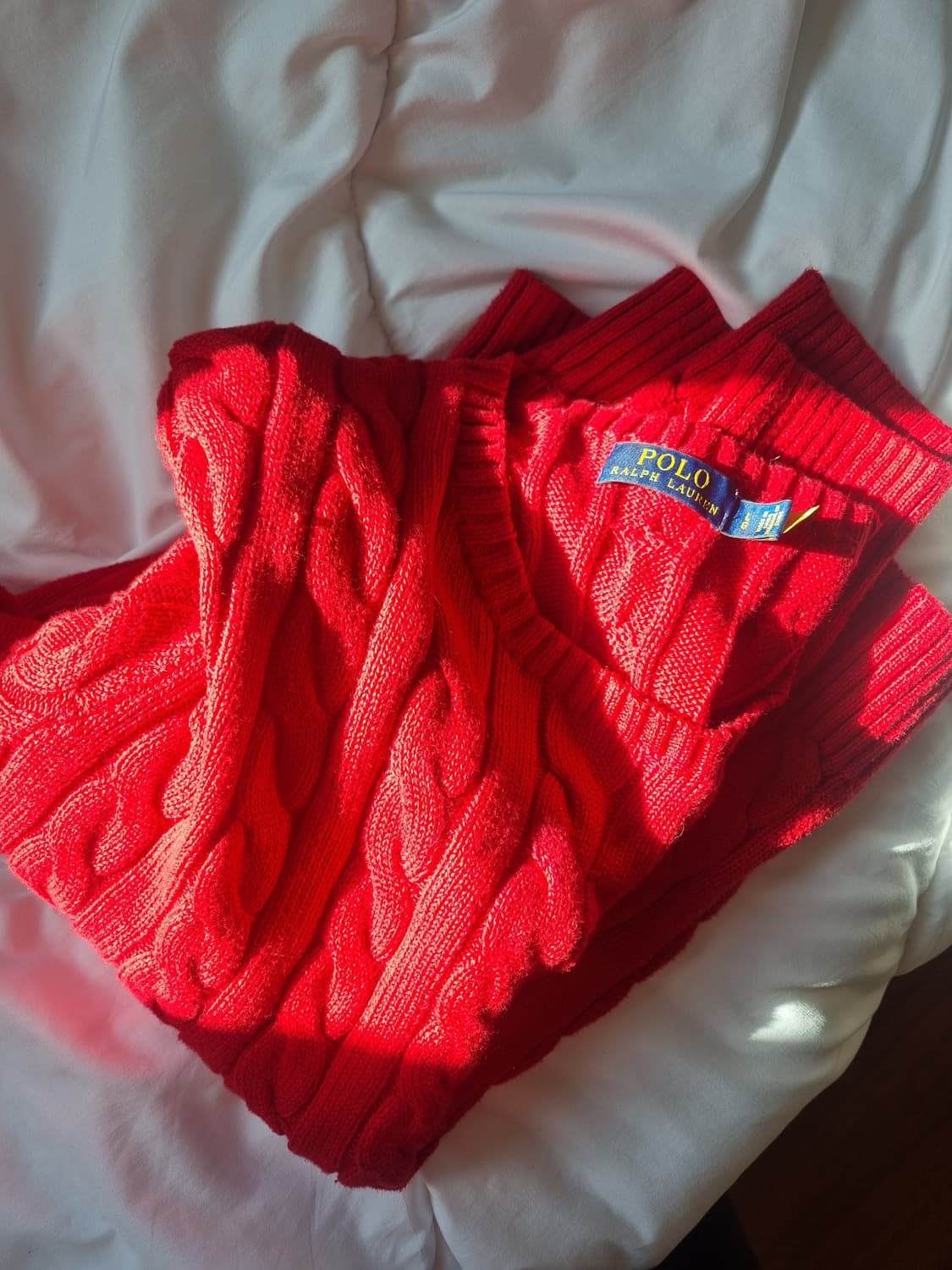 🎄겨울 추천🎄 폴로 니트 레드 상품이미지1