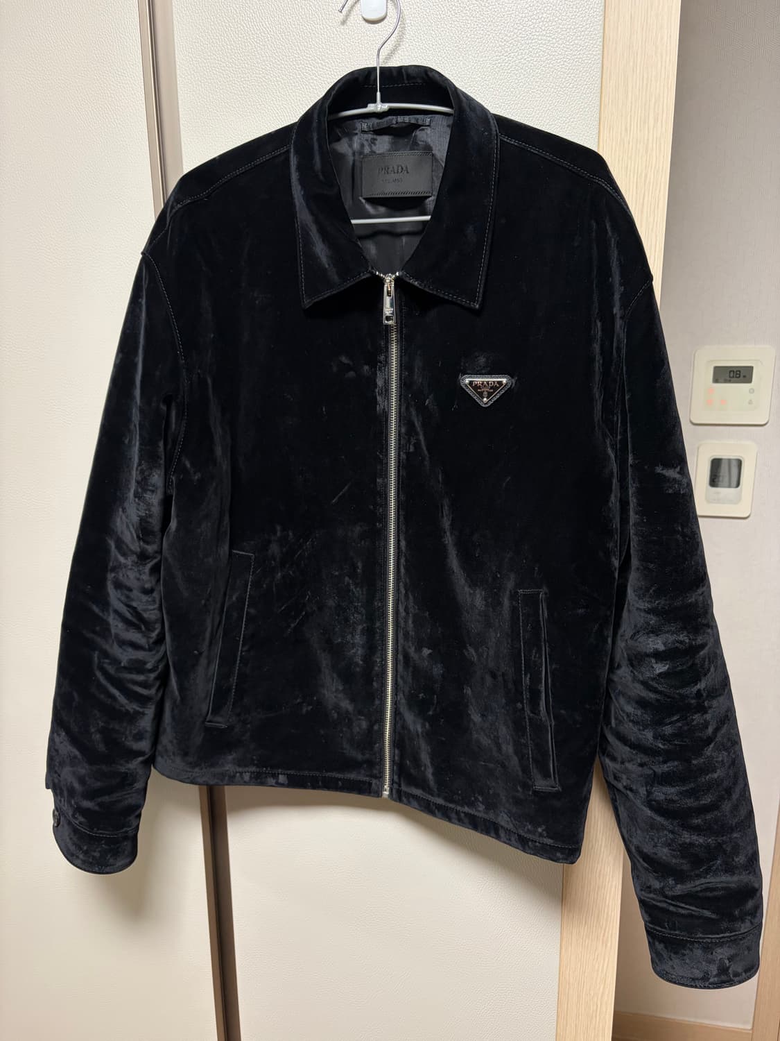 프라다 벨벳 블루종 자켓 상품이미지2