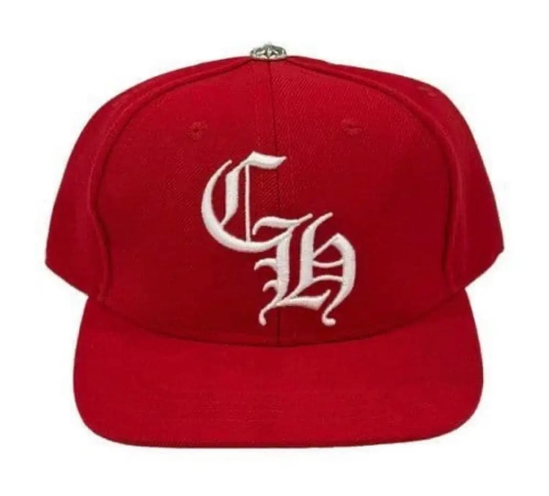 [OS] 크롬하츠 CH 베이스볼 캡 레드 화이트 크롬하츠 볼캡 모자 상품이미지1