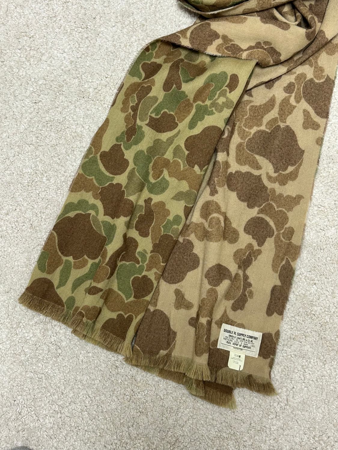 rrl frogskin camo wool scarf 상품이미지4