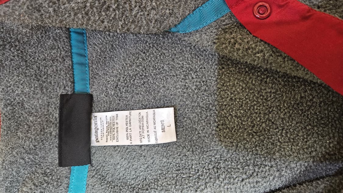 빈티지 파타고니아 신칠라 그레이/레드 L 상품이미지6