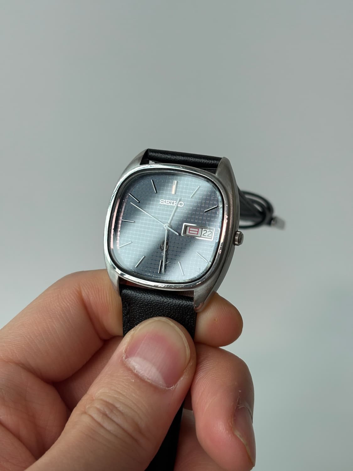 1980s Dark Navy Texture Dial Lord Quartz 상품이미지7