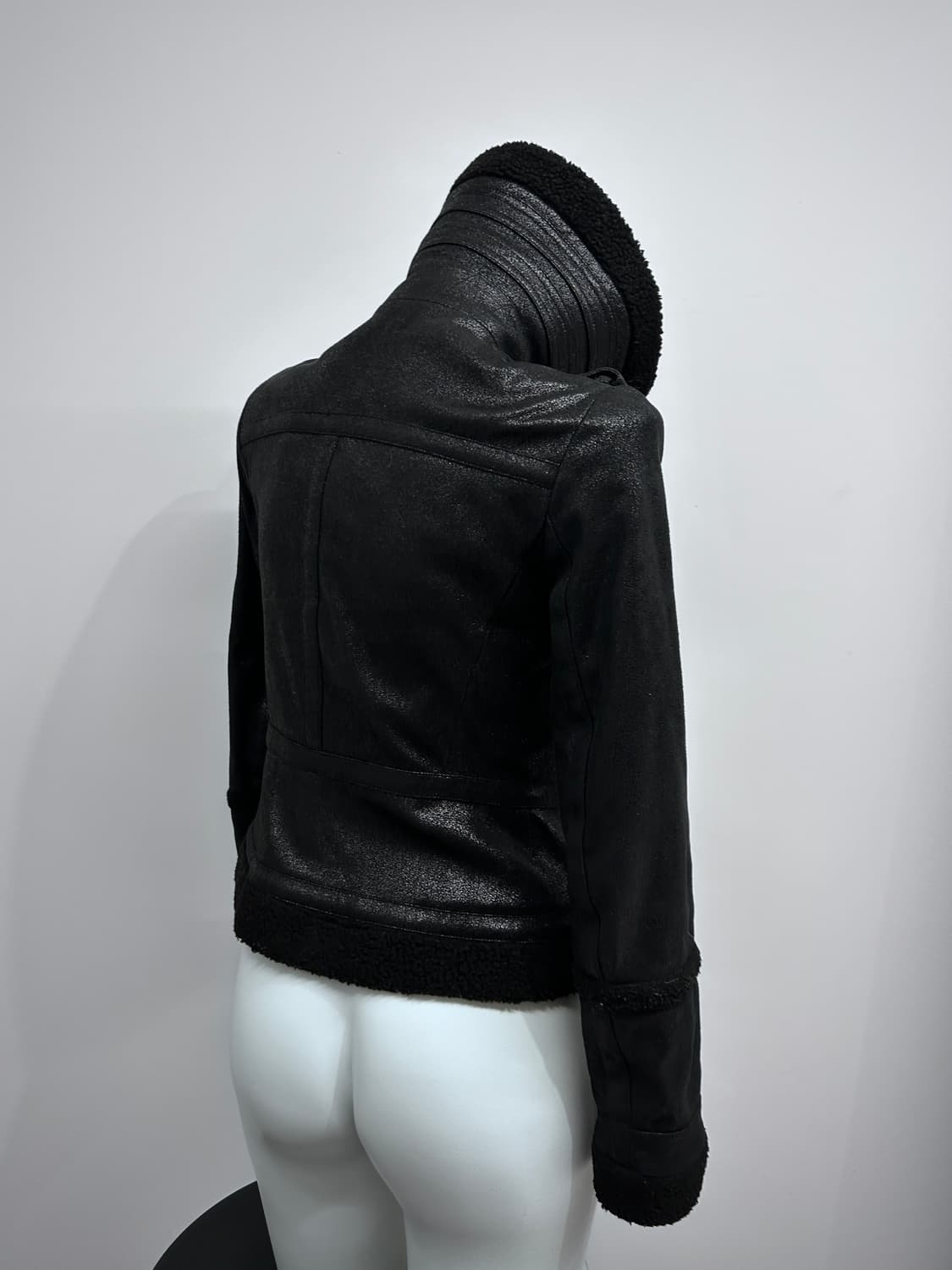 아르마니 버클 하이넥 코티드 자켓 상품이미지5