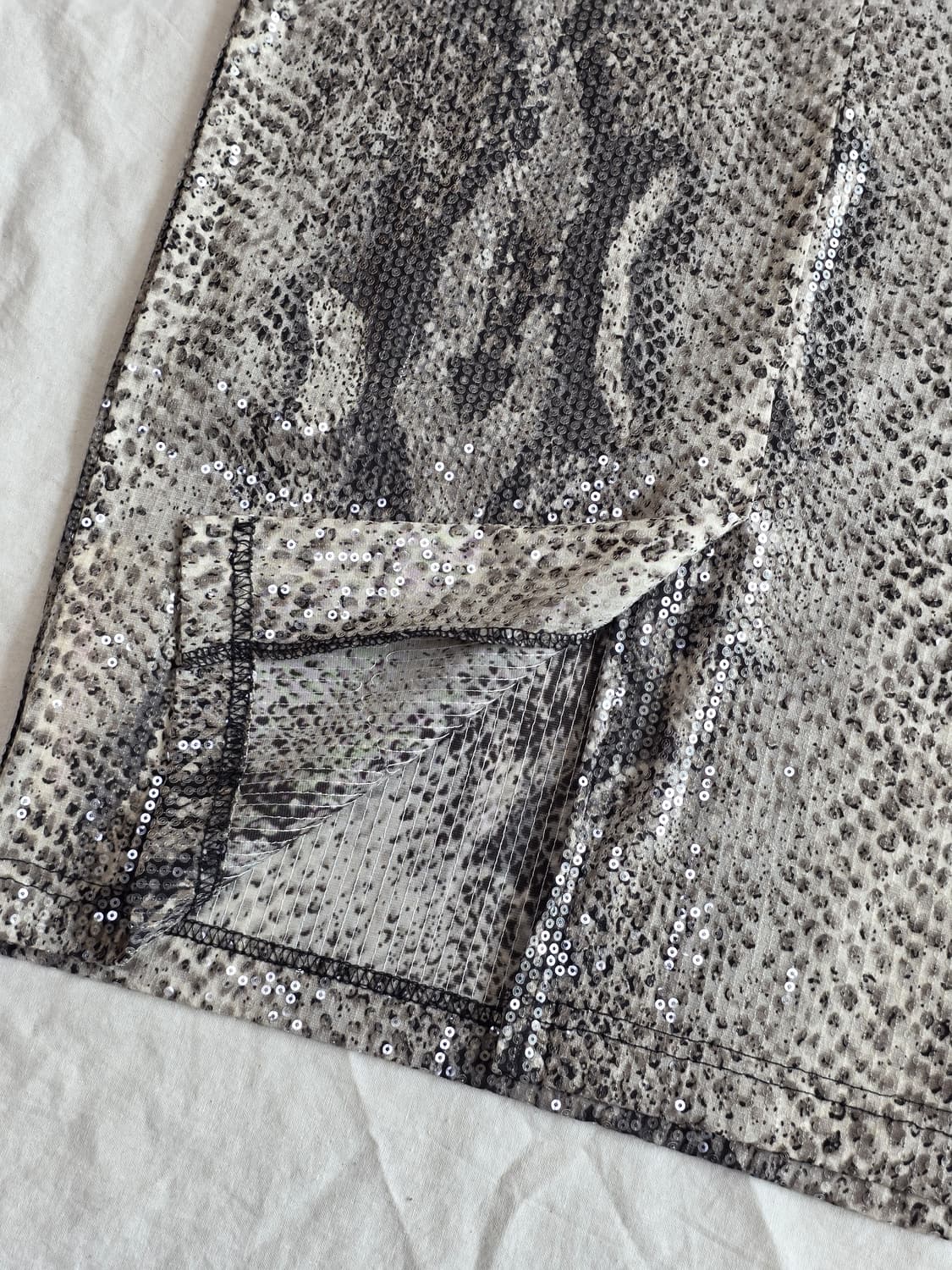 모리스토어 스팽글 스네이크 슬릿 스커트 상품이미지5