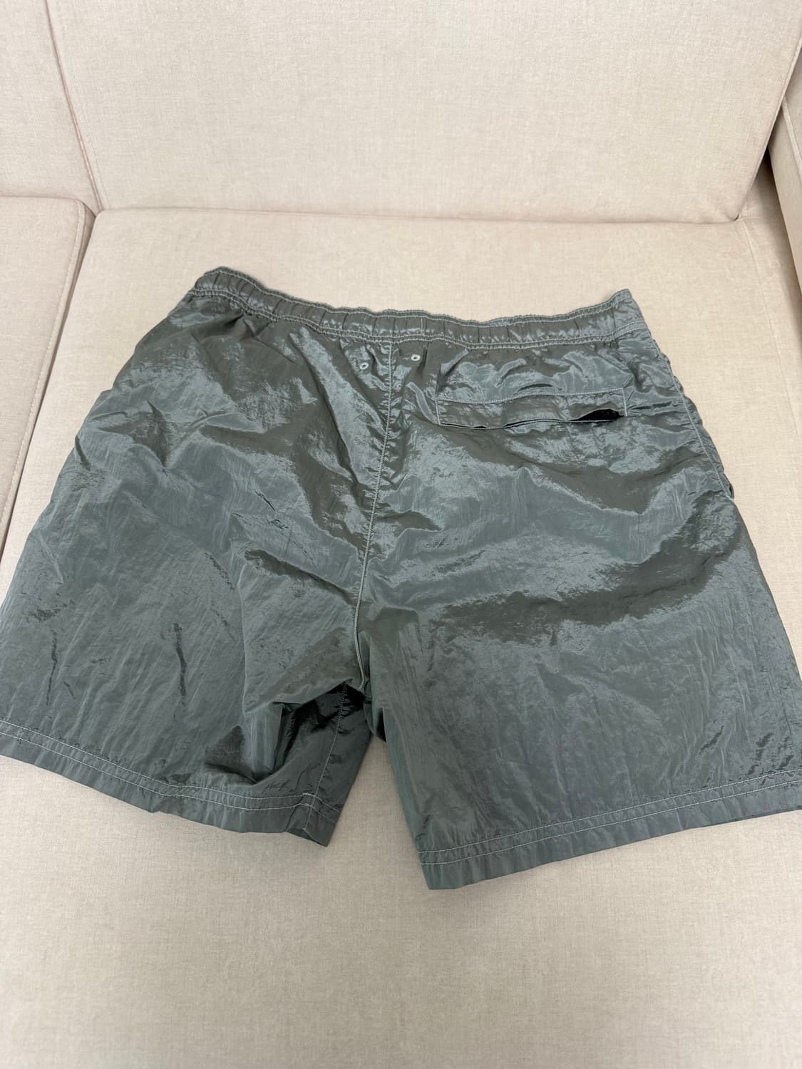 스톤아일랜드 22SS 나일론메탈 반바지 아쿠아 M 상품이미지2