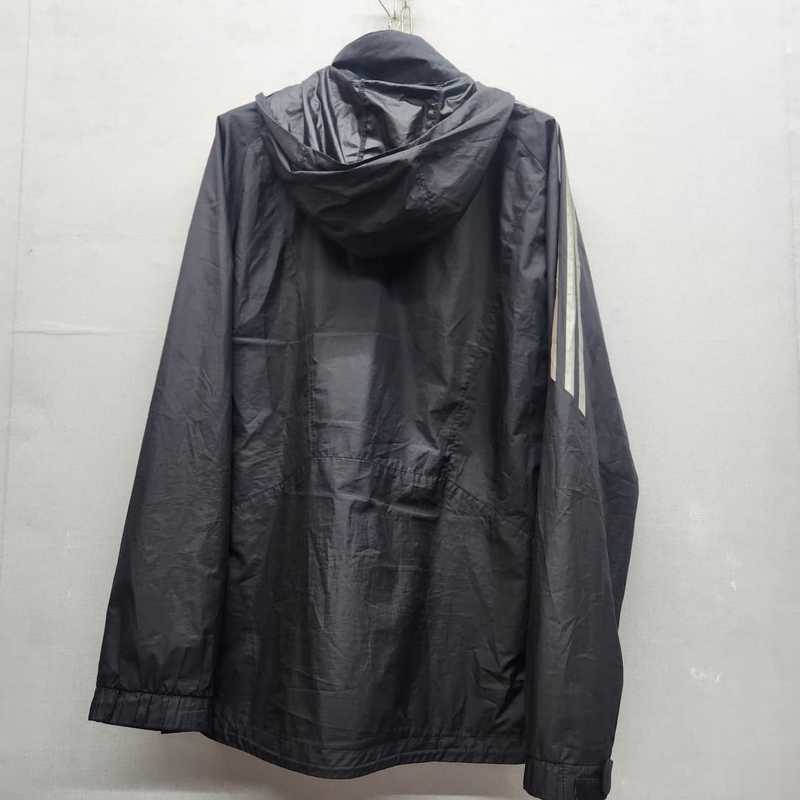 아디다스 오리지널 로고 삼선 스트링 후드 바람막이100(L) 상품이미지5