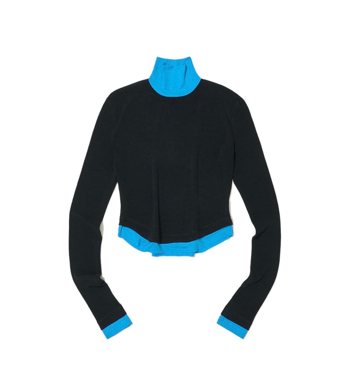 파르티멘토 우먼 레이어드 하이넥 블랙 상품이미지4