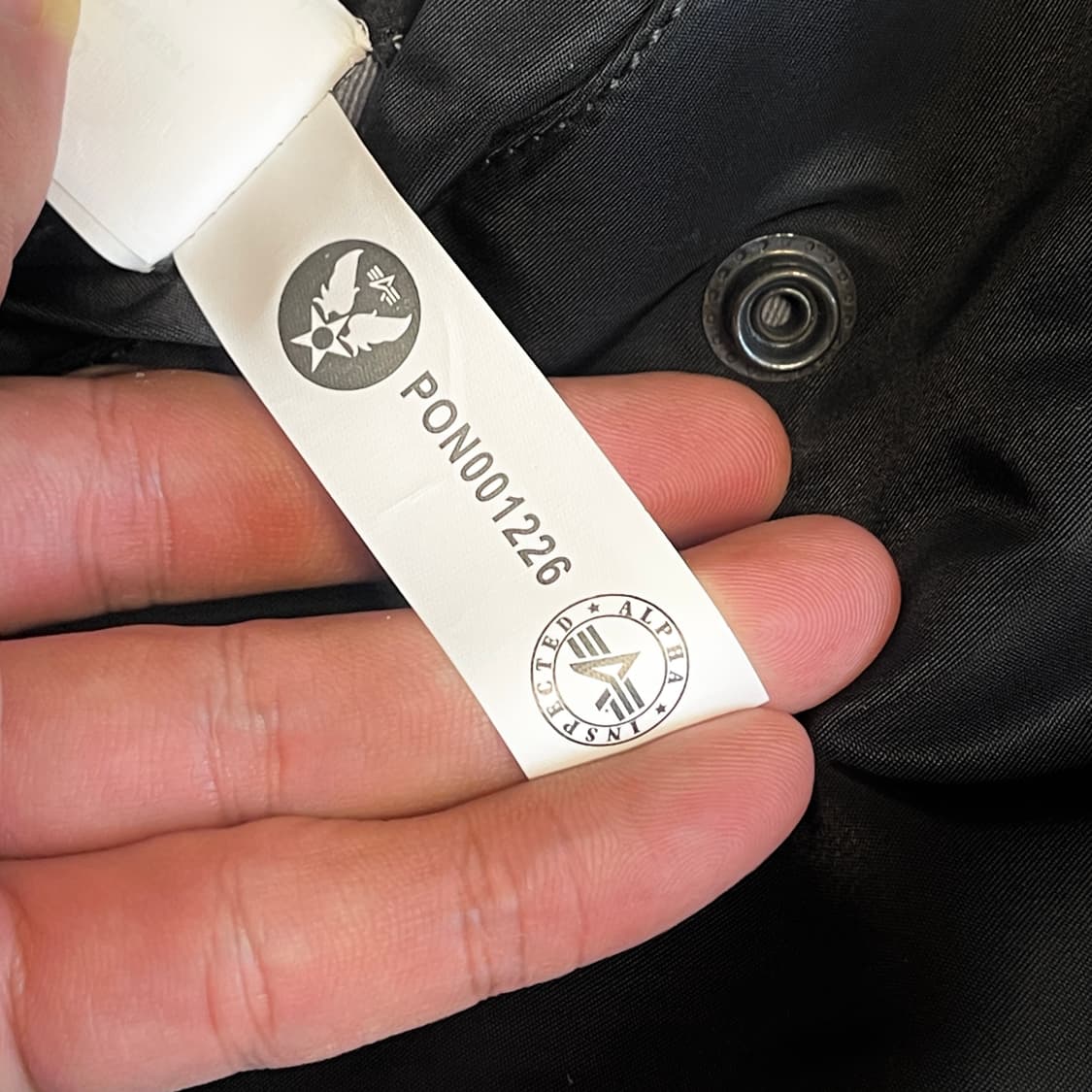 (급처/1회 실착) 알파인더스트리 ma-1 블랙 슬림핏 L사이즈 상품이미지5