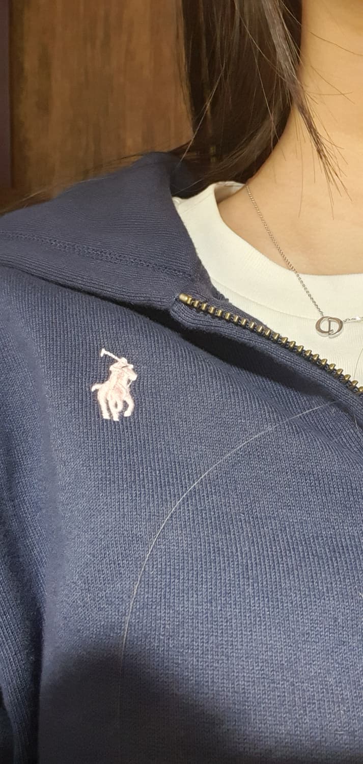 폴로랄프로렌 걸즈 포니로고 네이비 후드집업 상품이미지2