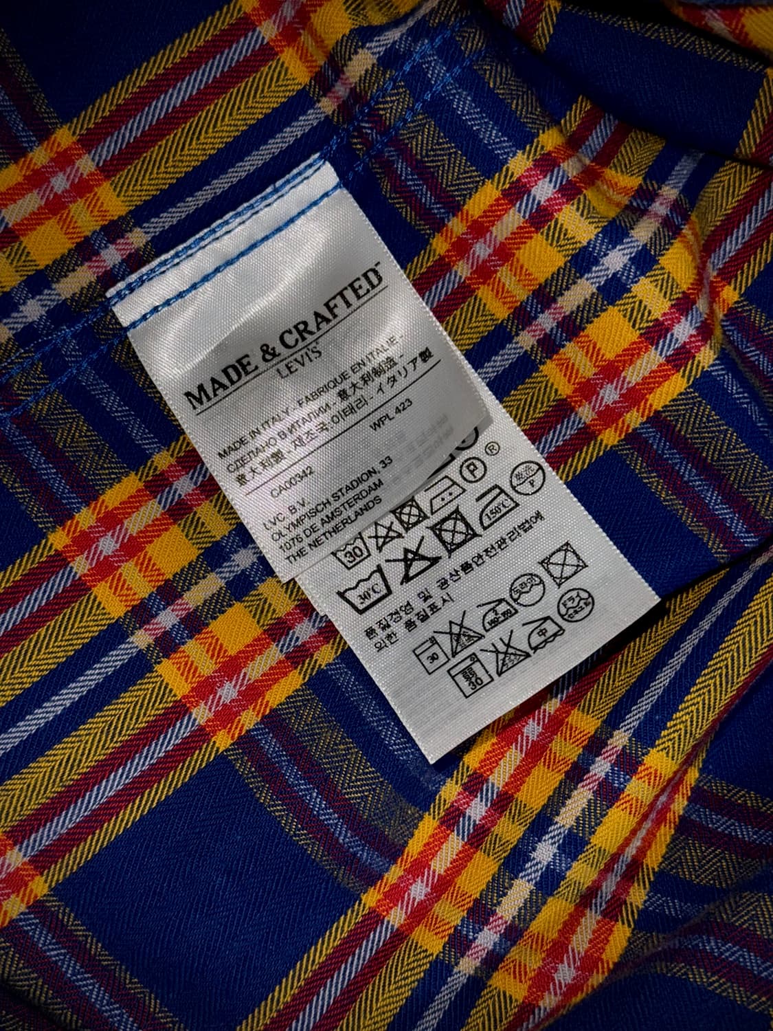 MADE & CRAFTED LEVIS 웨스턴 체크 셔츠 상품이미지6