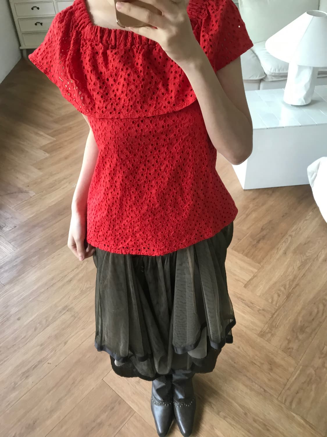 vintage eyelet top 상품이미지6