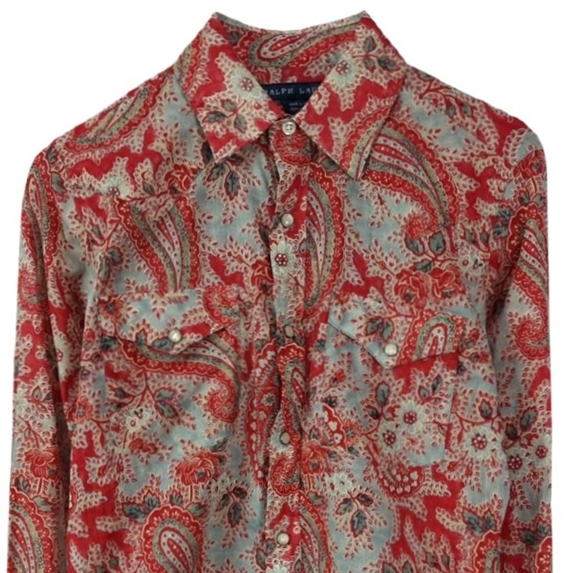 [랄프로렌] 에스닉 페이즐리 패턴 웨스턴 셔츠 M19892 상품이미지4