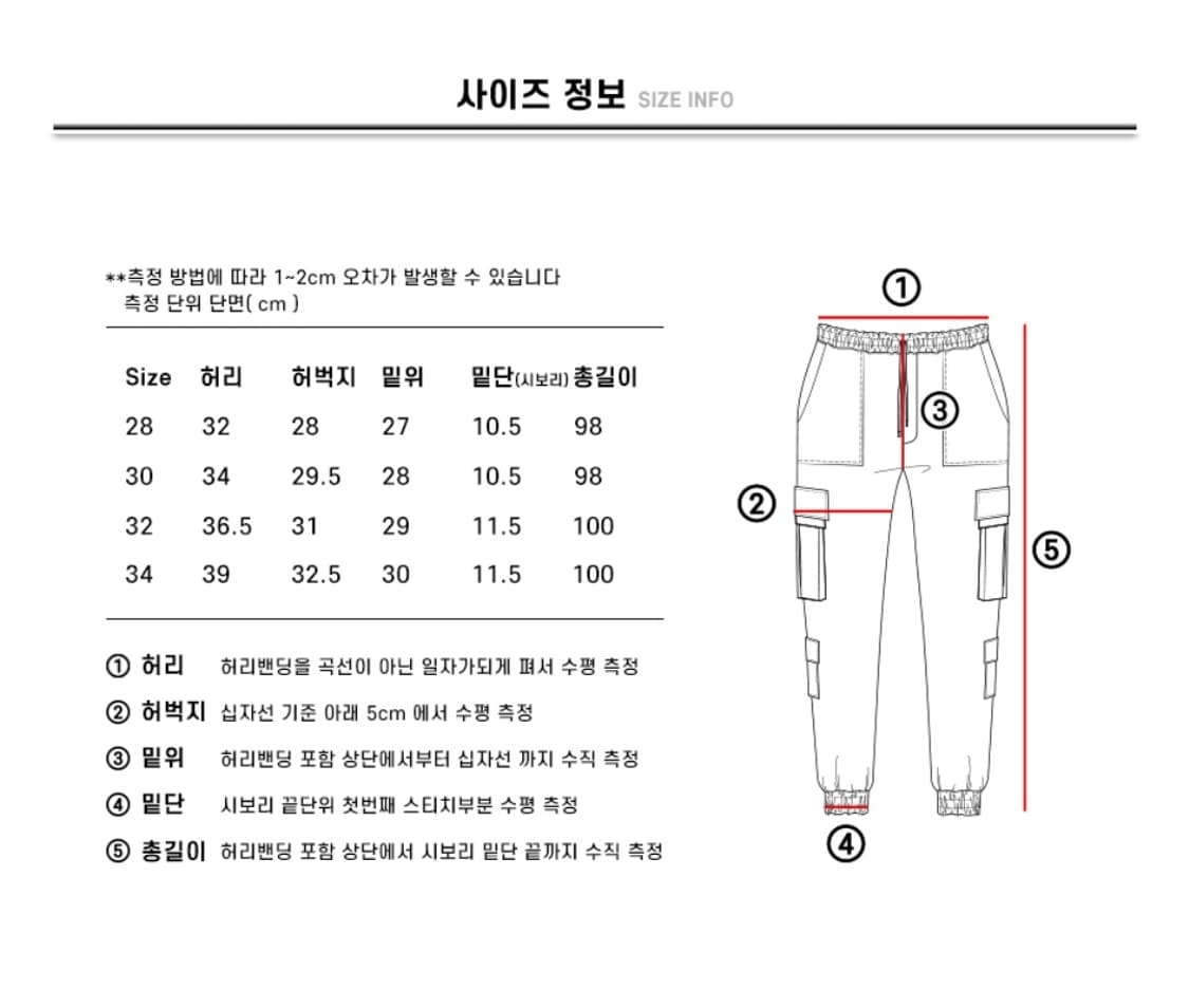 세븐셀라 컴포터블 데님 포켓 카고 조거 상품이미지5