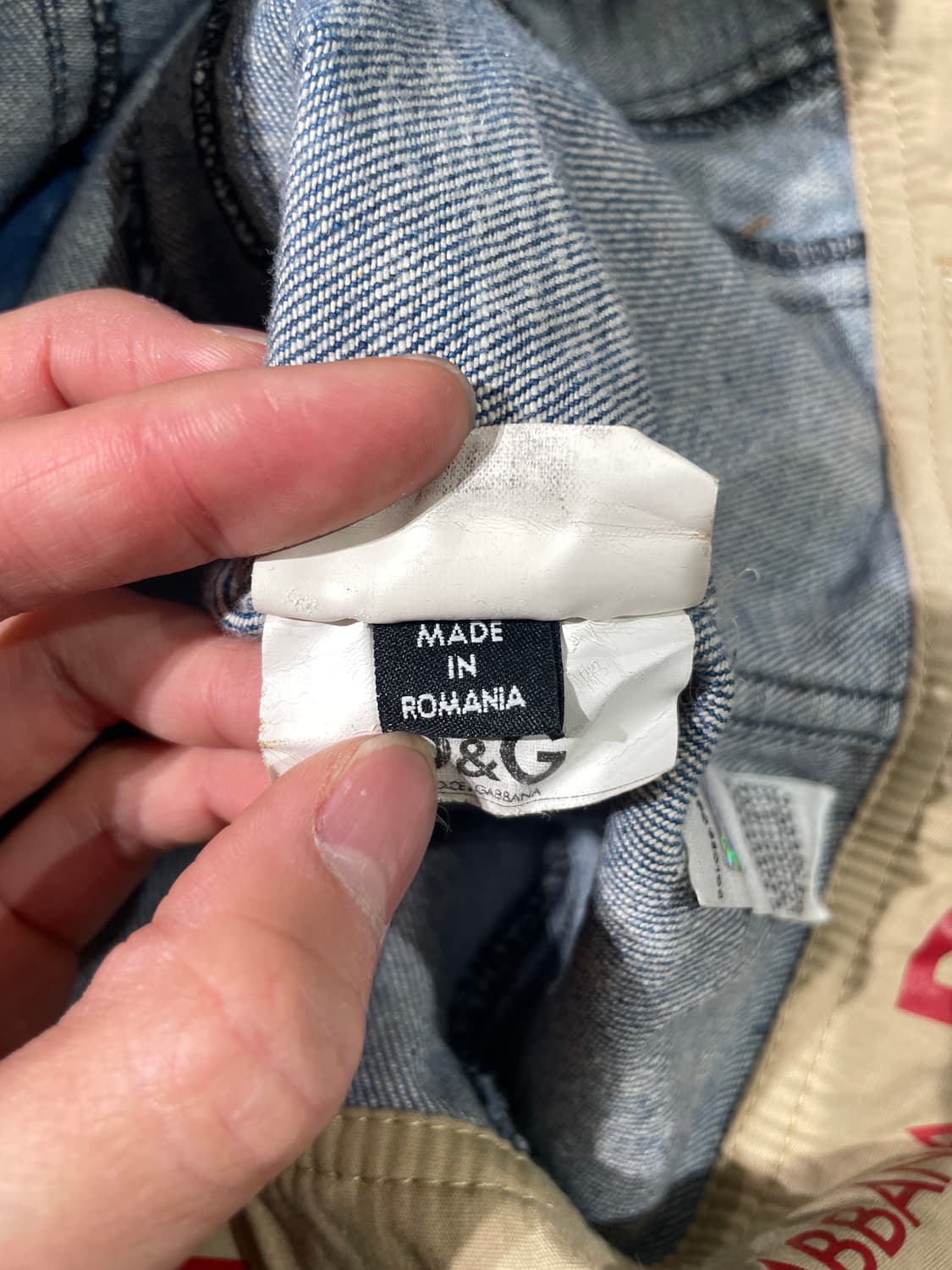 돌체 앤 가바나 중청 크롭 워싱 데님 자켓 상품이미지9