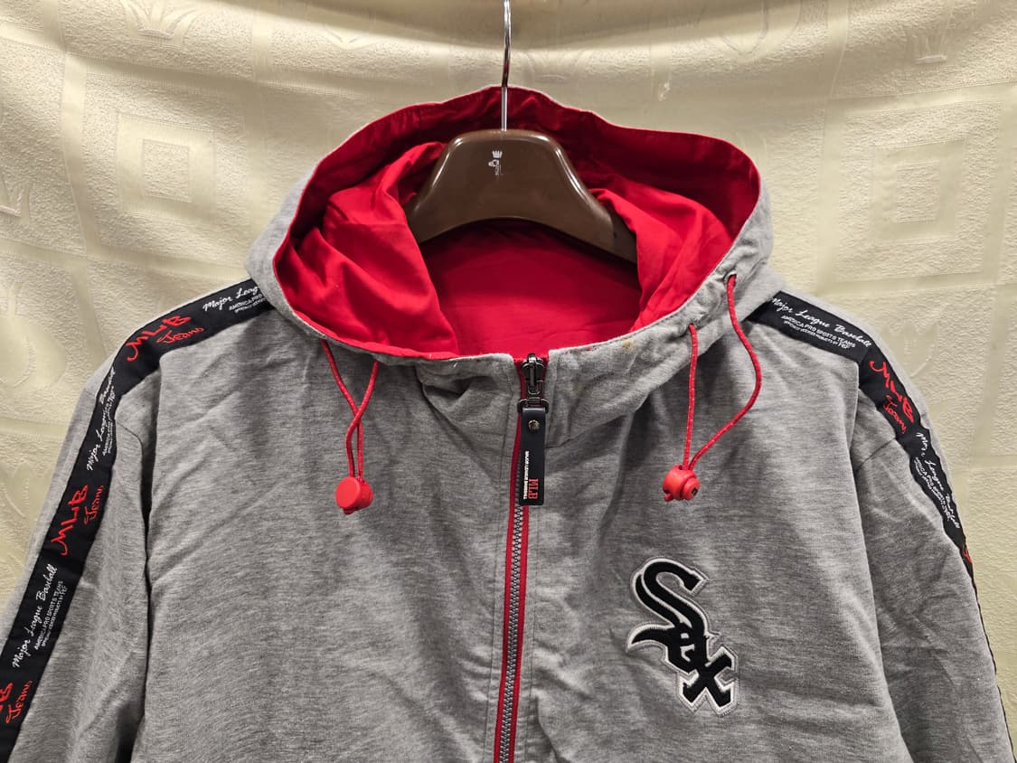 MLB 올드스쿨 양면 시카고 화이트삭스 바람막이 점퍼 100 상품이미지7