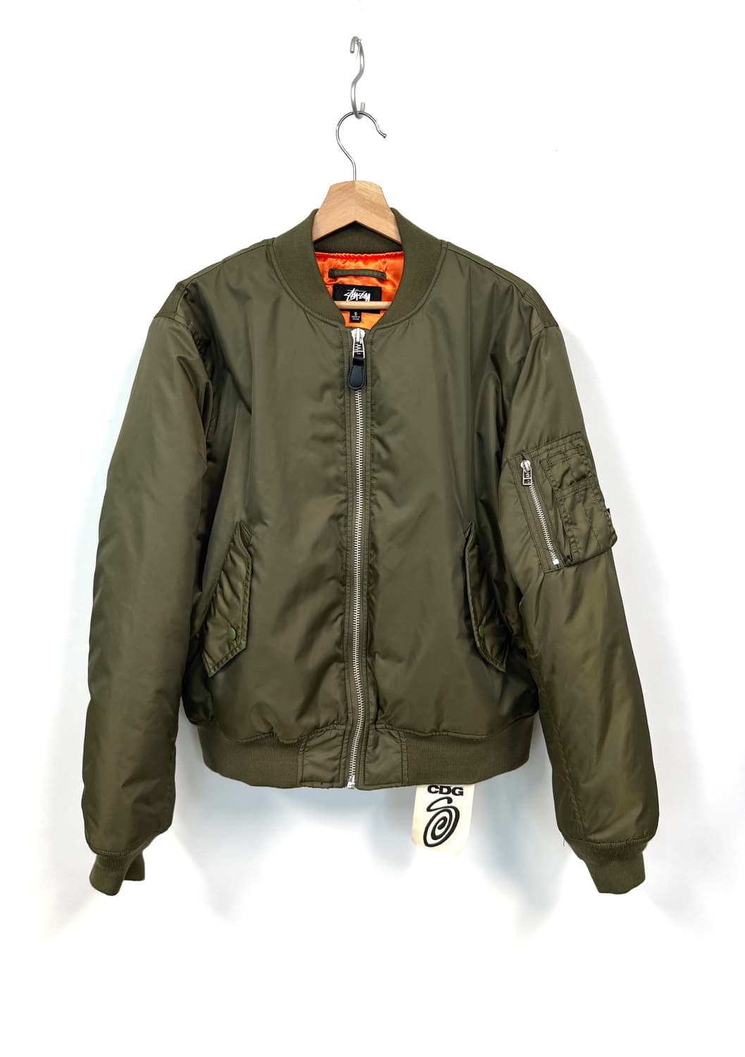 STUSSY X CDG 스투시 X CDG MA-1 마원 봄버 자켓 S 상품이미지1