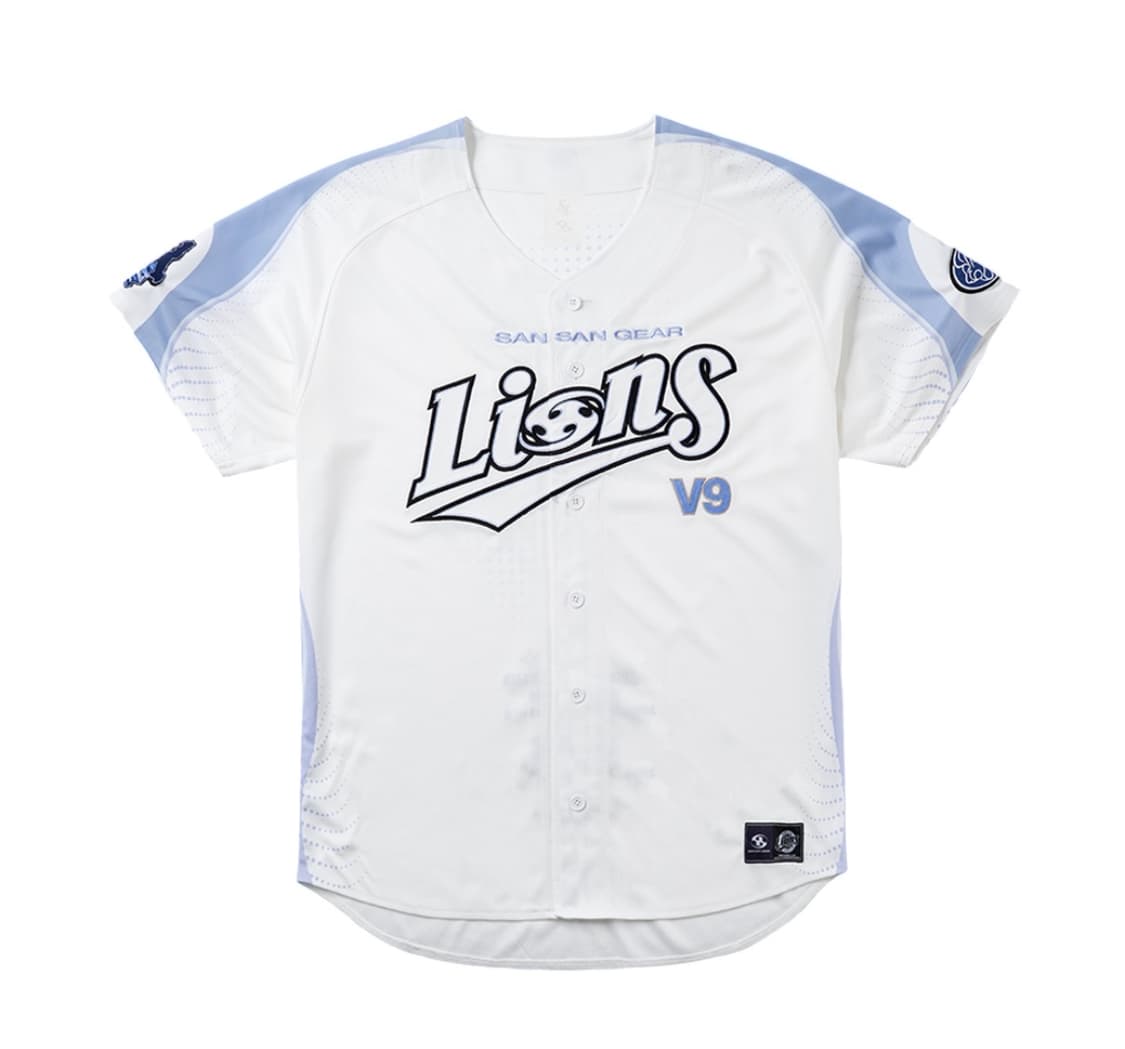 산산기어 x 삼성 라이온즈 저지 화이트 상품이미지1