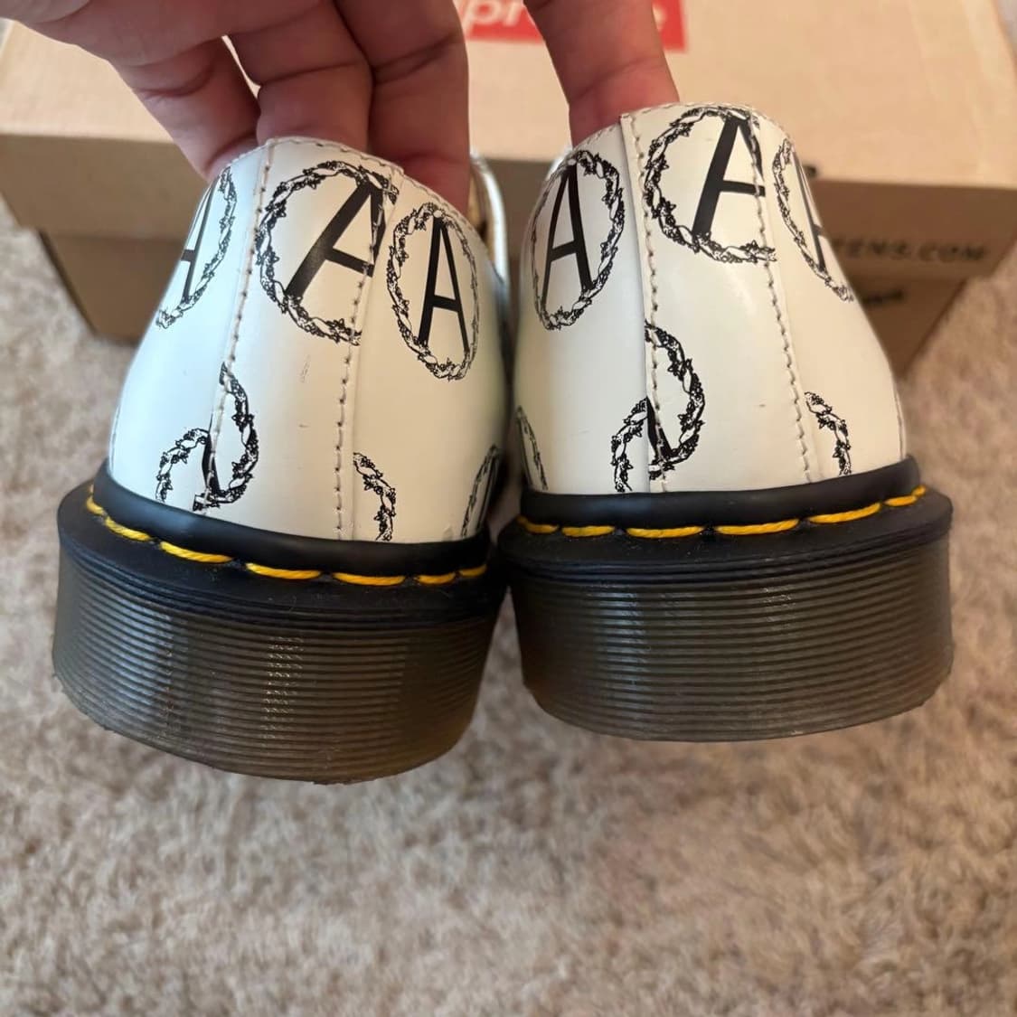 닥터마틴 x 슈프림 x 언더커버 아나키 3홀 슈즈 화이트 260 상품이미지5