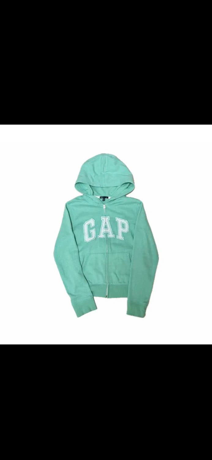 빈티지 GAP 갸루 y2k 갭 민트 후드집업 s 상품이미지1