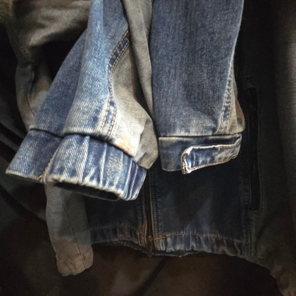 트래블 프론트 백 데님 윈드 브레이커 블루 상품이미지7