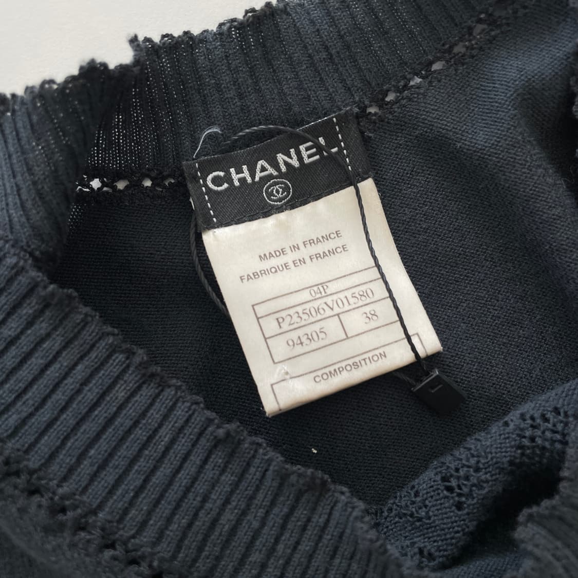 샤넬 04s 38|44-55 슬리브리스 니트 탑 상품이미지5