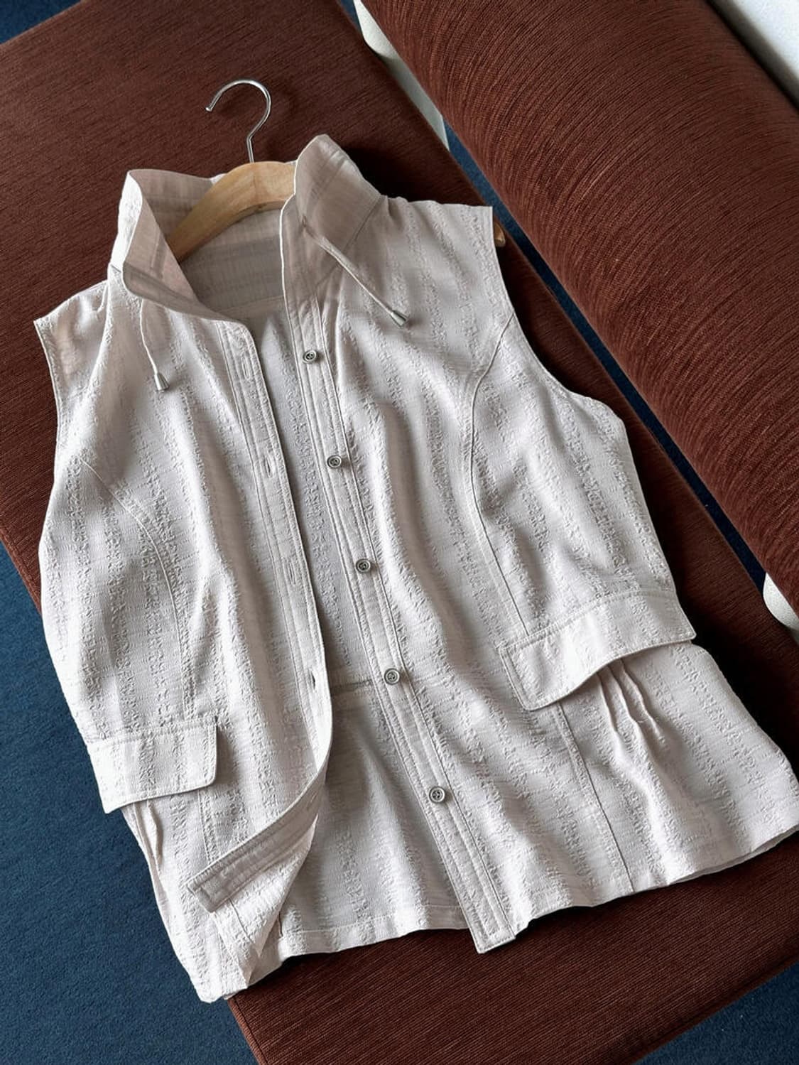 Utility design 2way neck gilet 상품이미지1