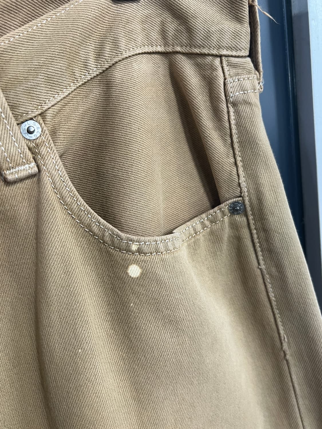 00s Levis 리바이스 501 버튼플라이 베이지 코튼 팬츠 상품이미지6