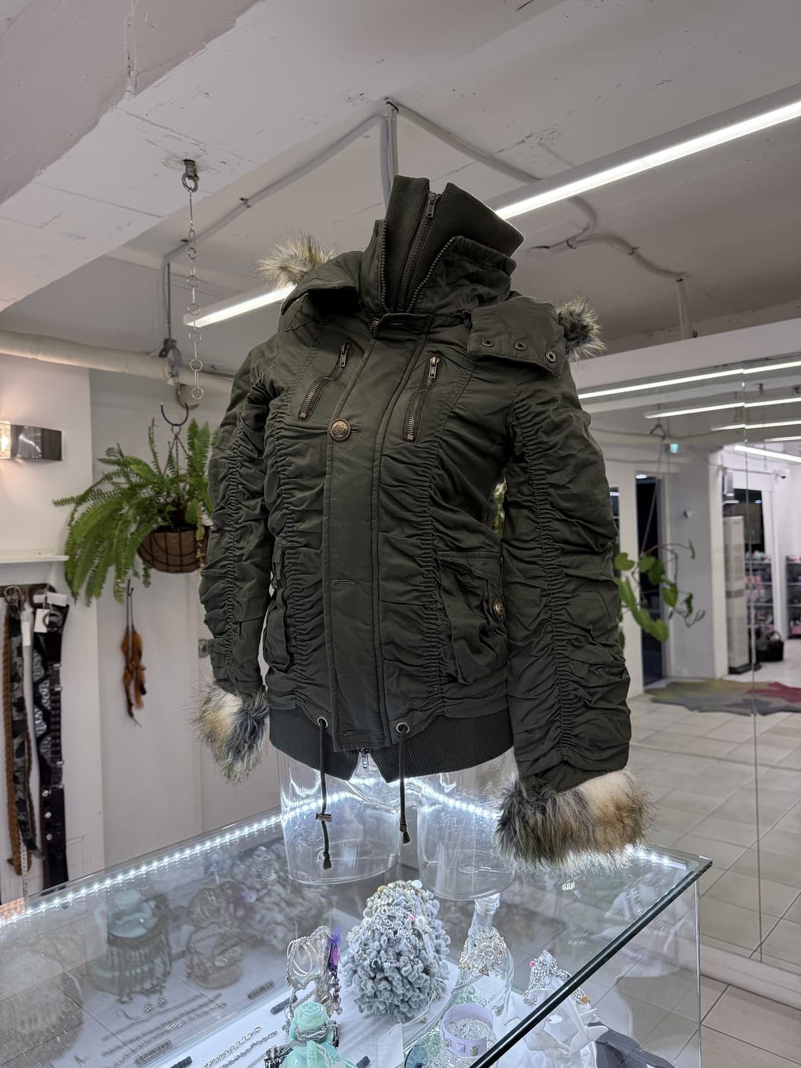 shirring cargo padded jacket 상품이미지1
