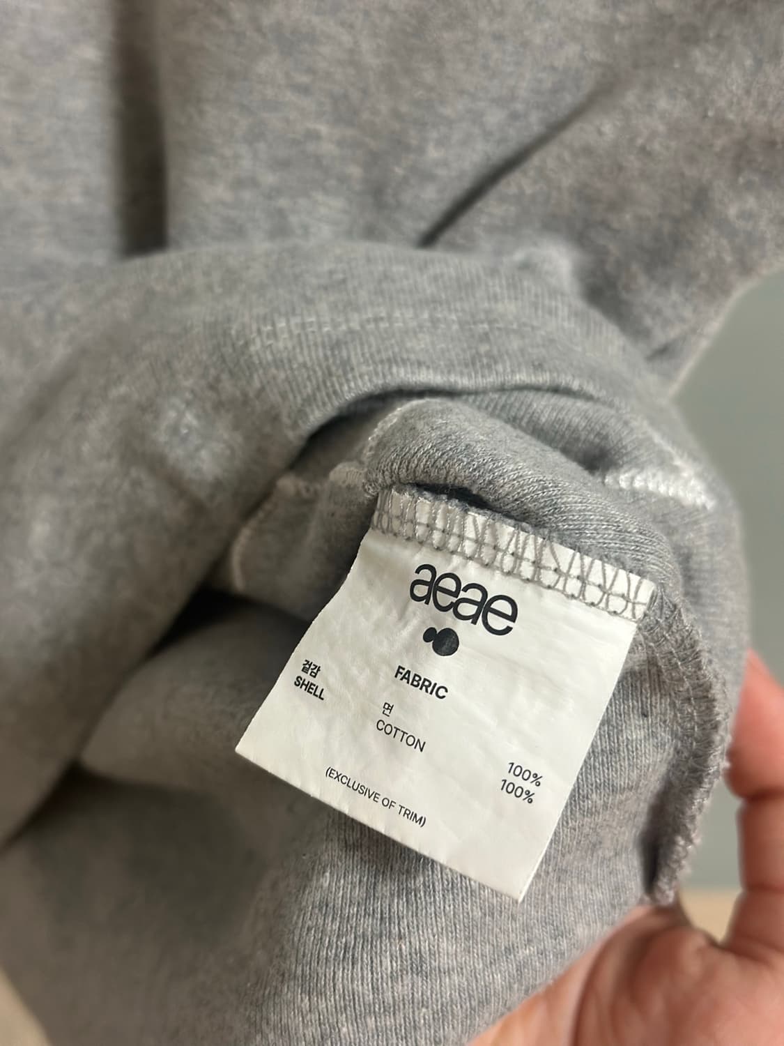 aeae CHECK STAR TEE [MELANGE GREY] 상품이미지4