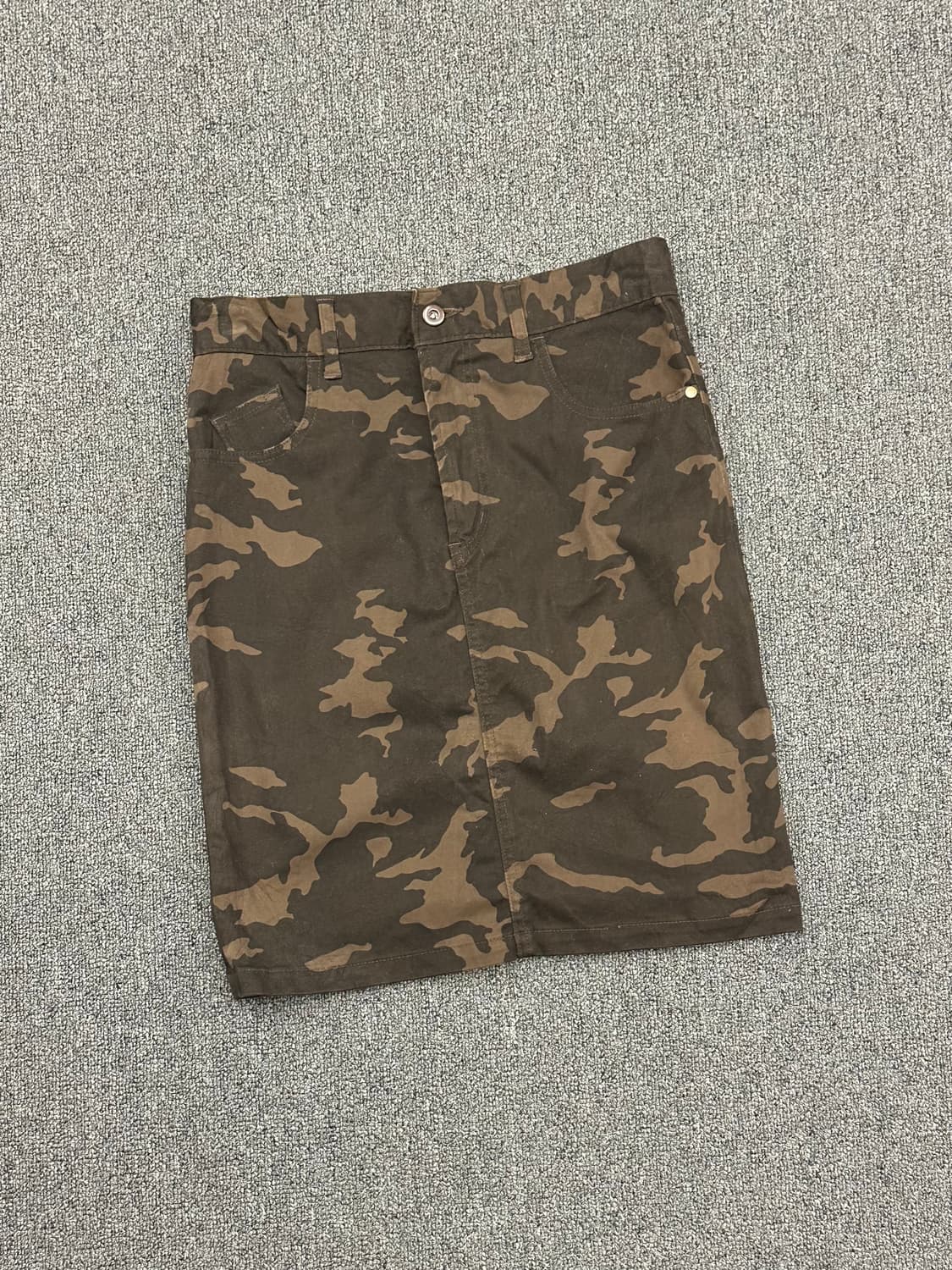 M)Japanese vintage 카모 트임 미니 스커트 상품이미지1