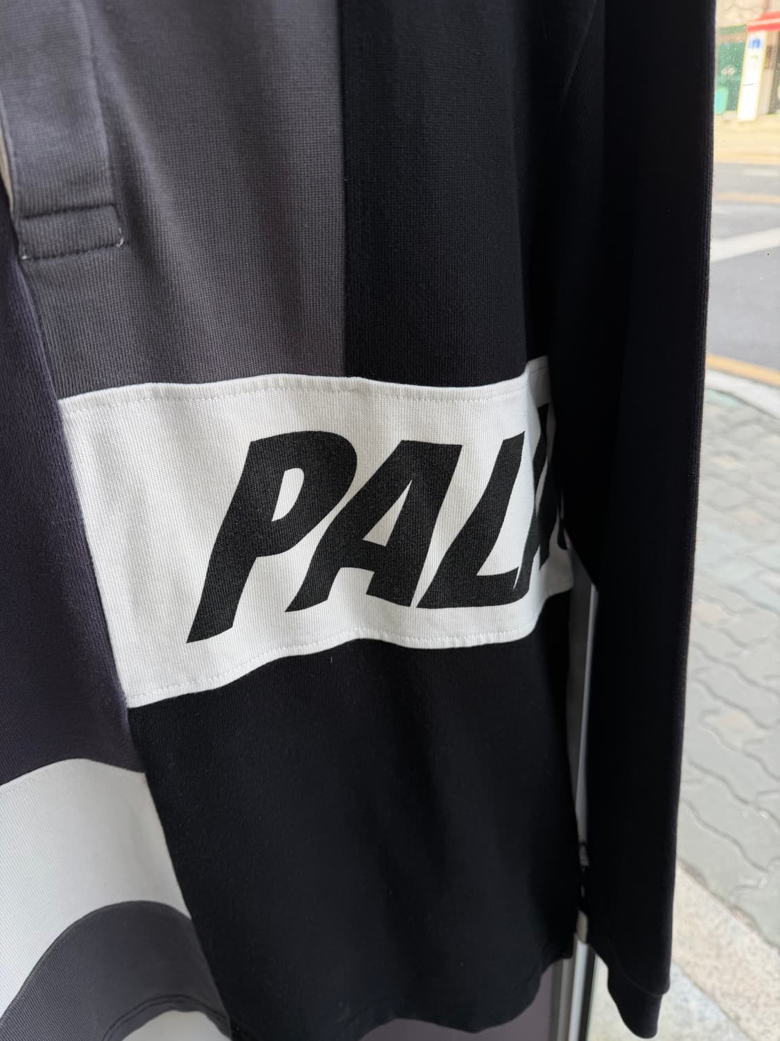 L/ 팔라스 패치워크 럭비 PK 반팔 상품이미지5