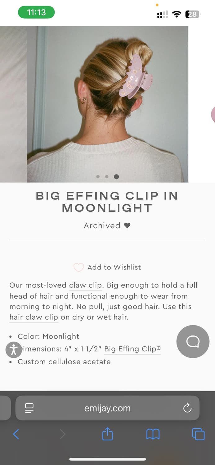Emi Jay 문라잇 헤어클립 상품이미지8