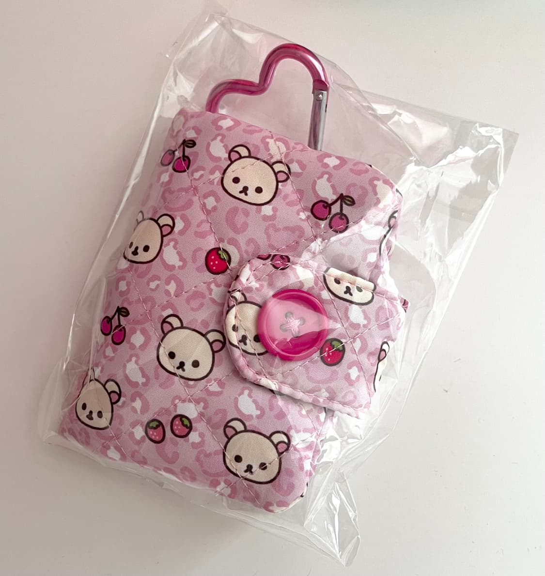 코리락쿠마 가득 시리즈 갸루 호피 코인케이스 지갑 퀼팅 상품이미지1