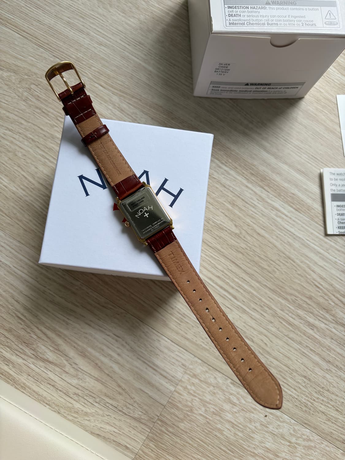 노아 타이맥스 문페이즈 가죽 시계 브라운 상품이미지6