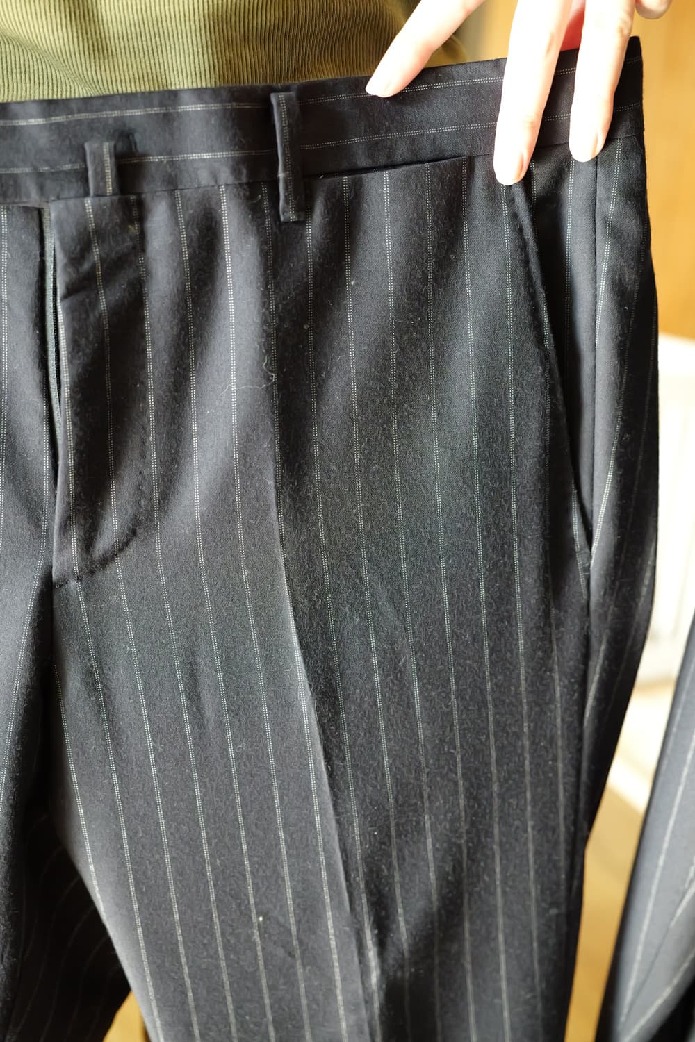 맨온더분 스트라이프 더블 브레스티드 수트 48 상품이미지9