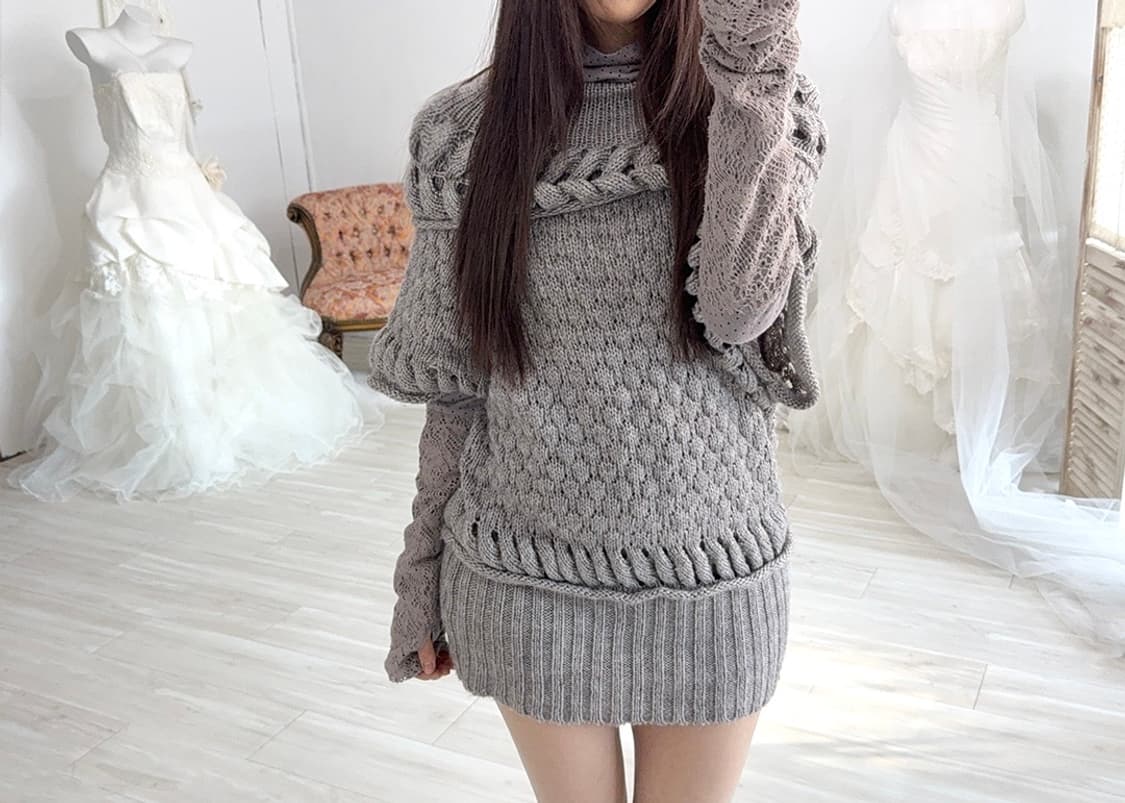 Cosy Mute half knit  상품이미지5