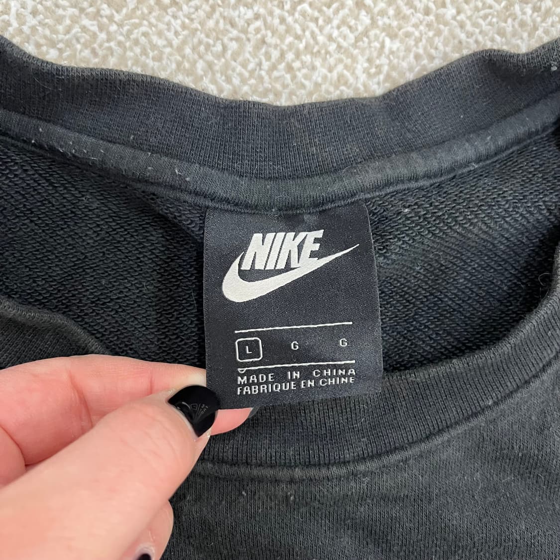 L 나이키 스우시 맨투맨 스웻셔츠 0203M1 상품이미지2