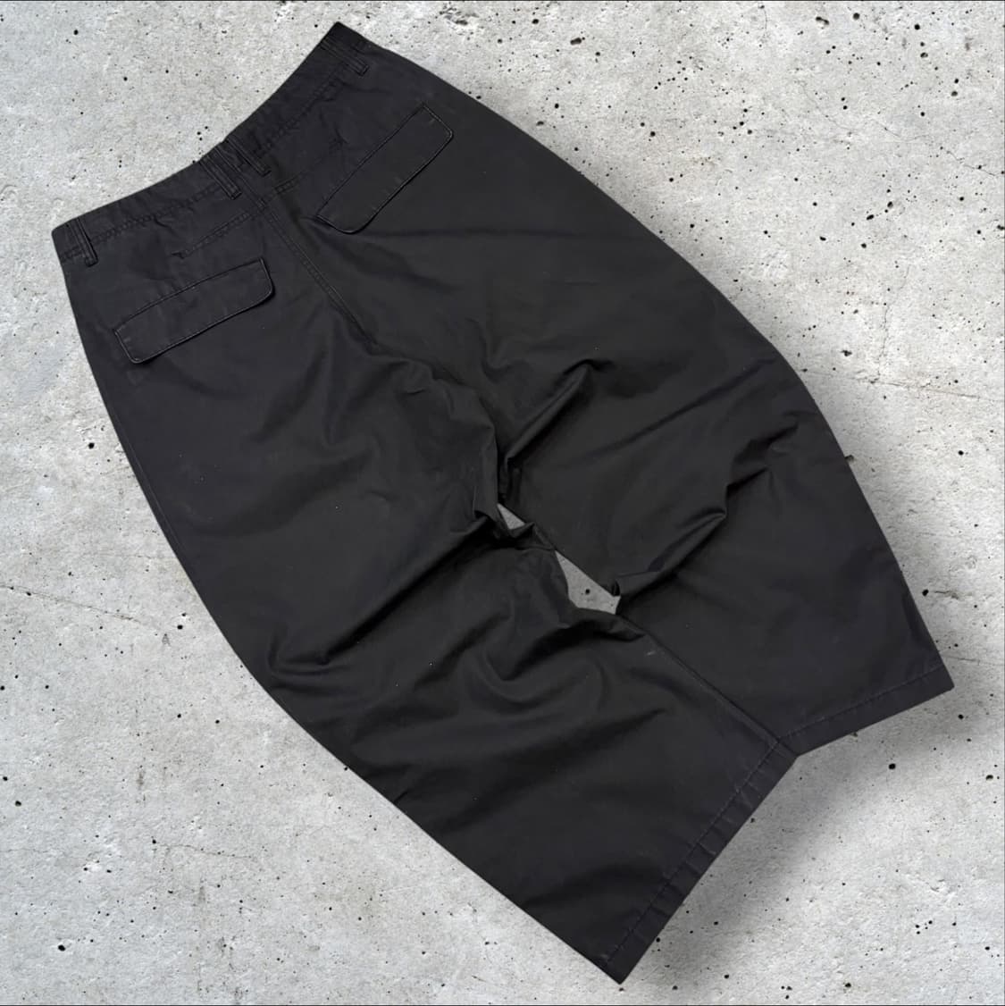 [M] 세터 블랙 와이드 카고 바지 팬츠 D640 상품이미지2