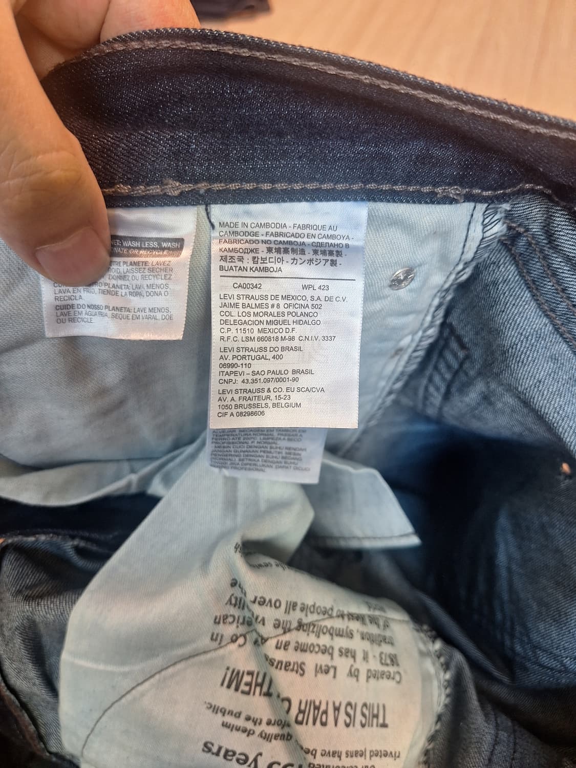 리바이스 505 레귤러 스트레이트 청바지 W32 L34 상품이미지9