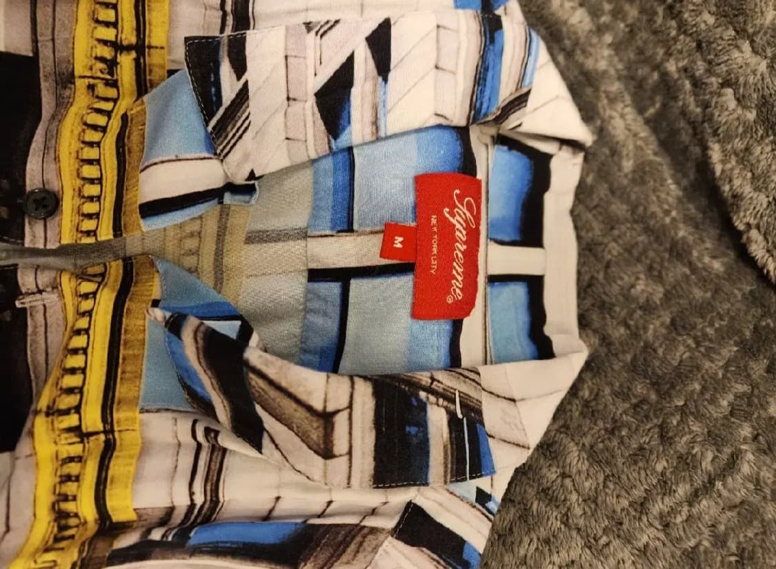 Supreme 슈프림 190바워리 레이온 숏슬리브 셔츠 멀티컬러 팝니다. 상품이미지2