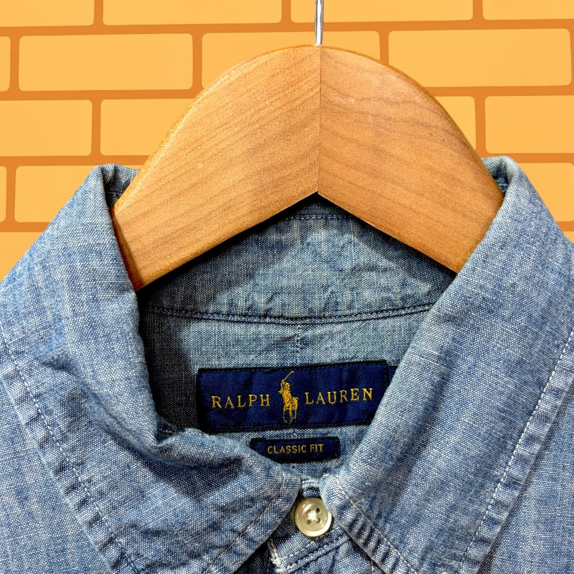 폴로 랄프 로렌 버튼 다운 클래식핏 셔츠 (L) 상품이미지2